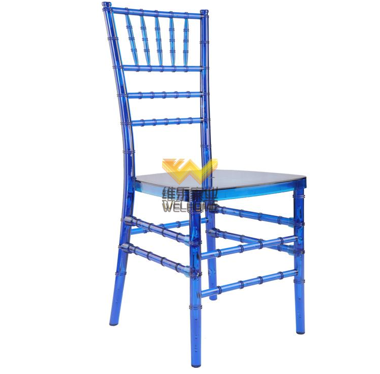 Blue Plastc chiavari chair for wedding/events